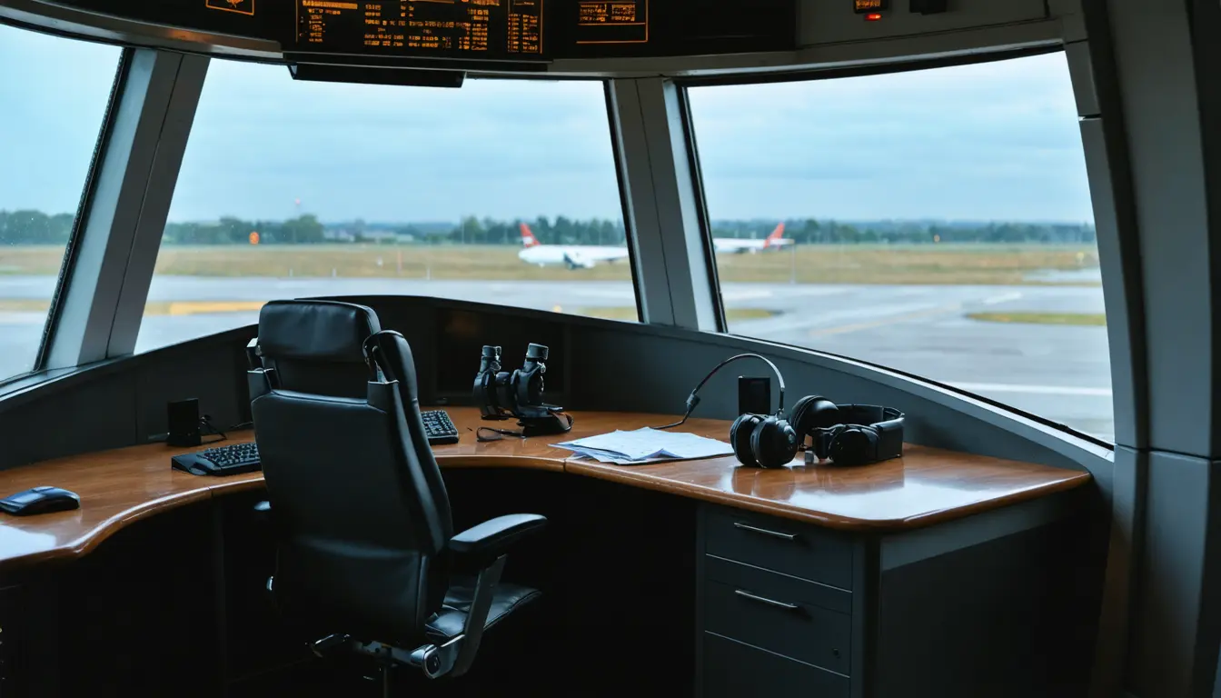 Illustration accompanying Six House Democrats ask the FAA to pause its AI air traffic tool 22 days after launch
