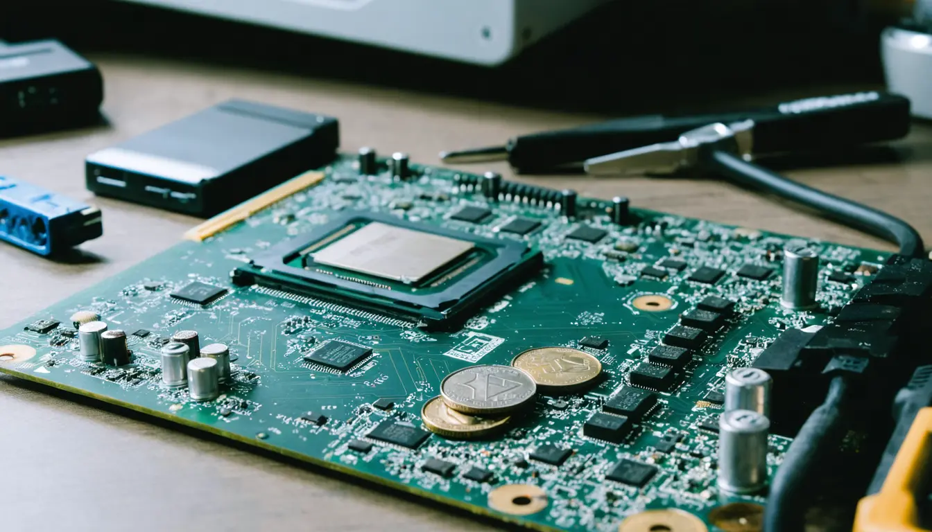 Illustration accompanying Qualcomm wins a breach verdict against Arm worth $2 in damages