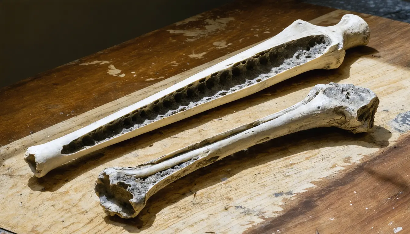 Illustration accompanying A racehorse bone model ties injury risk to distance run at top speed
