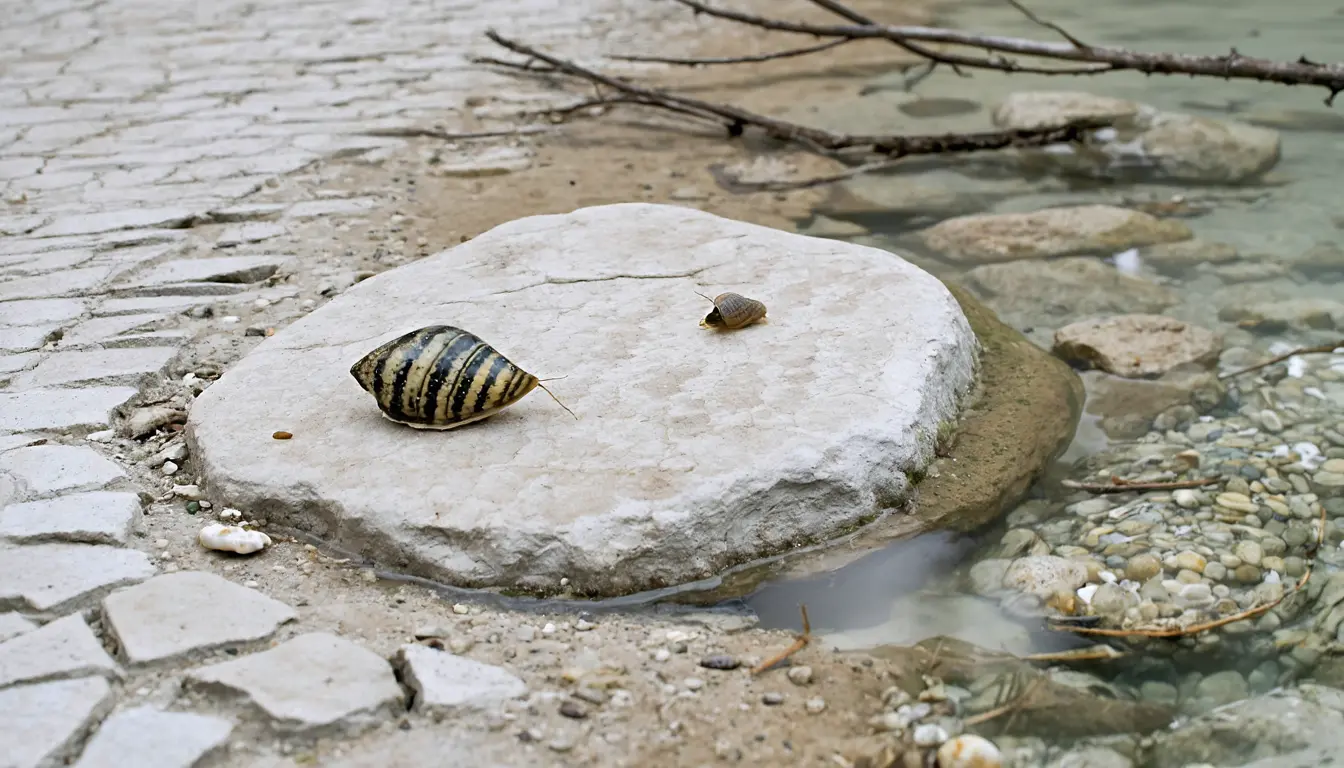 Illustration accompanying Animal biomass sits at the base of simpler food webs in drier South Texas rivers