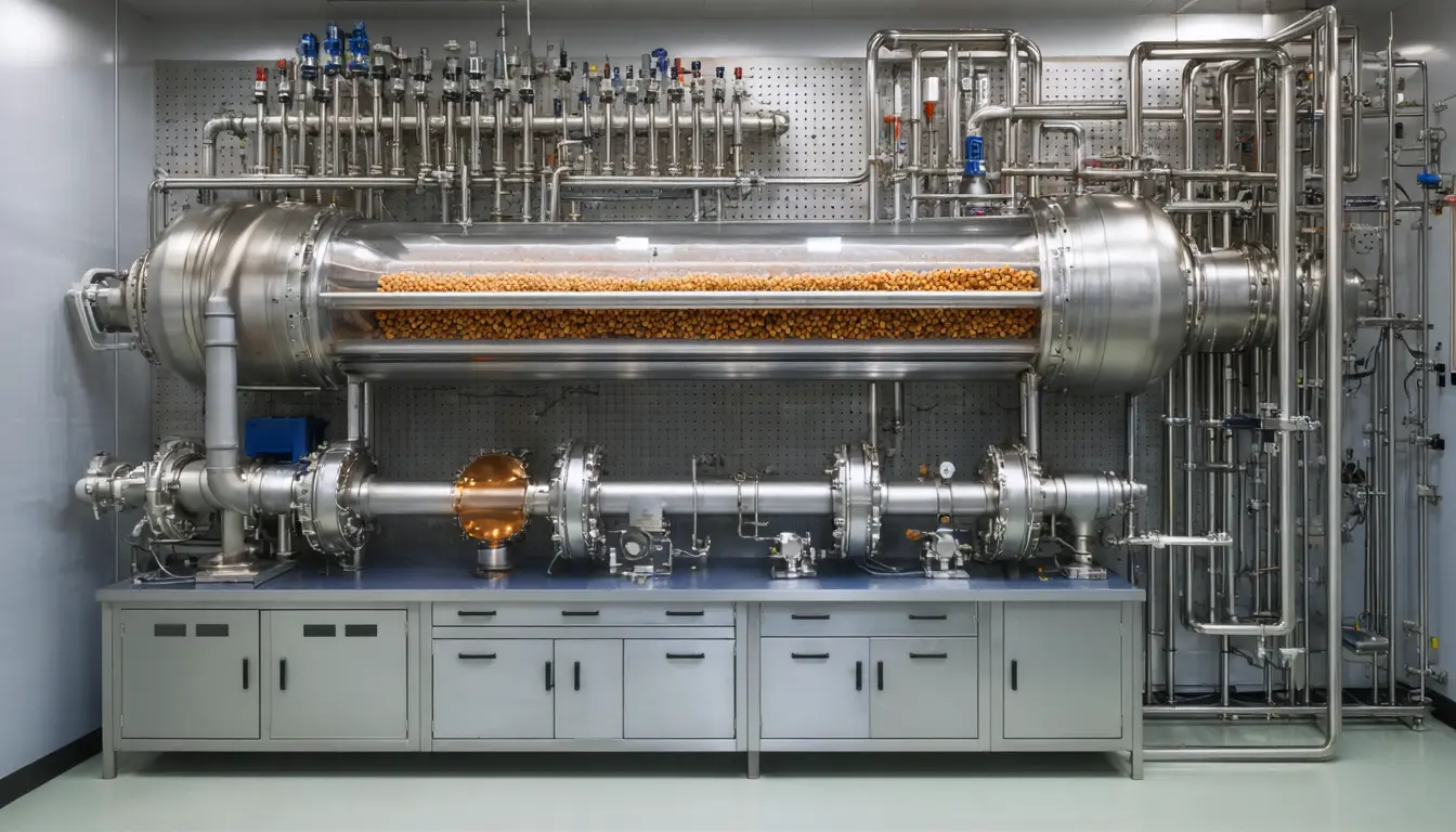 Illustration accompanying Machine learning finds thousands of missing reactions in a copper CO2 hydrogenation model