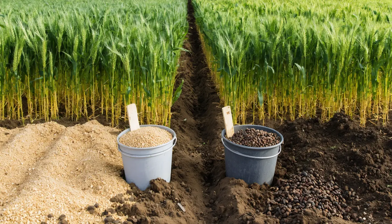 Illustration accompanying Pooled crop trials show no yield penalty for fertilizers made from human excreta