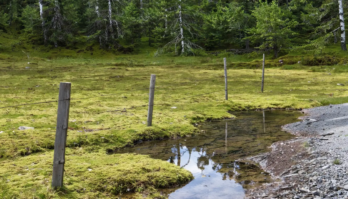 Illustration accompanying Satellite model puts many of 590 Alpine peatlands below their official map size