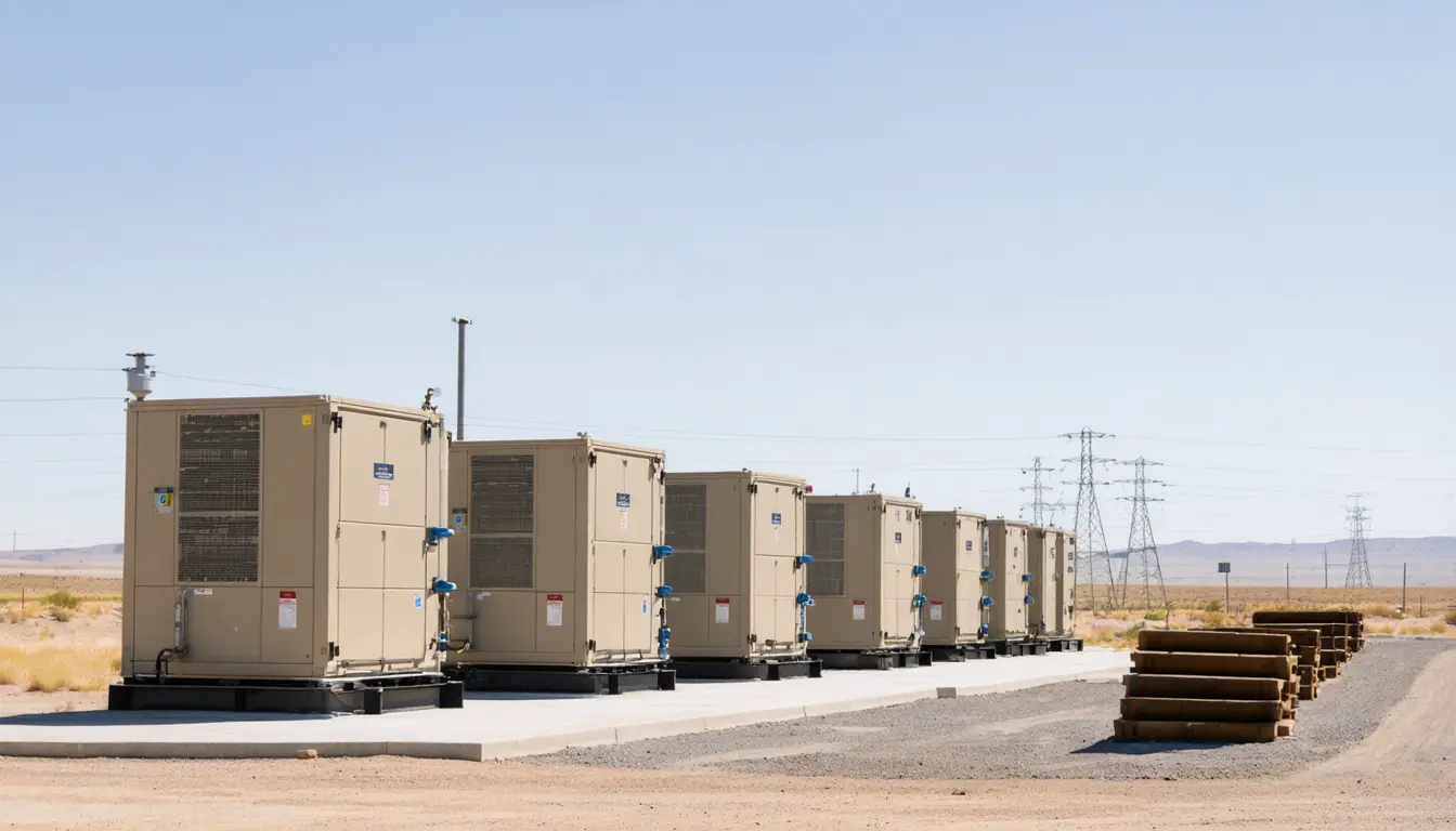 Illustration accompanying AEP plans to spend $4 billion on 702 MW of Bloom fuel cells for Google near Cheyenne