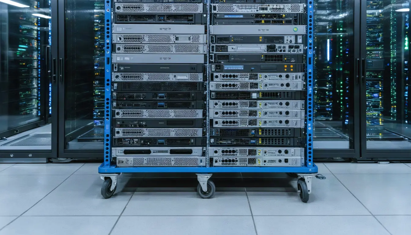 Illustration accompanying Dell's 13-to-1 server consolidation claim spans four PowerEdge generations