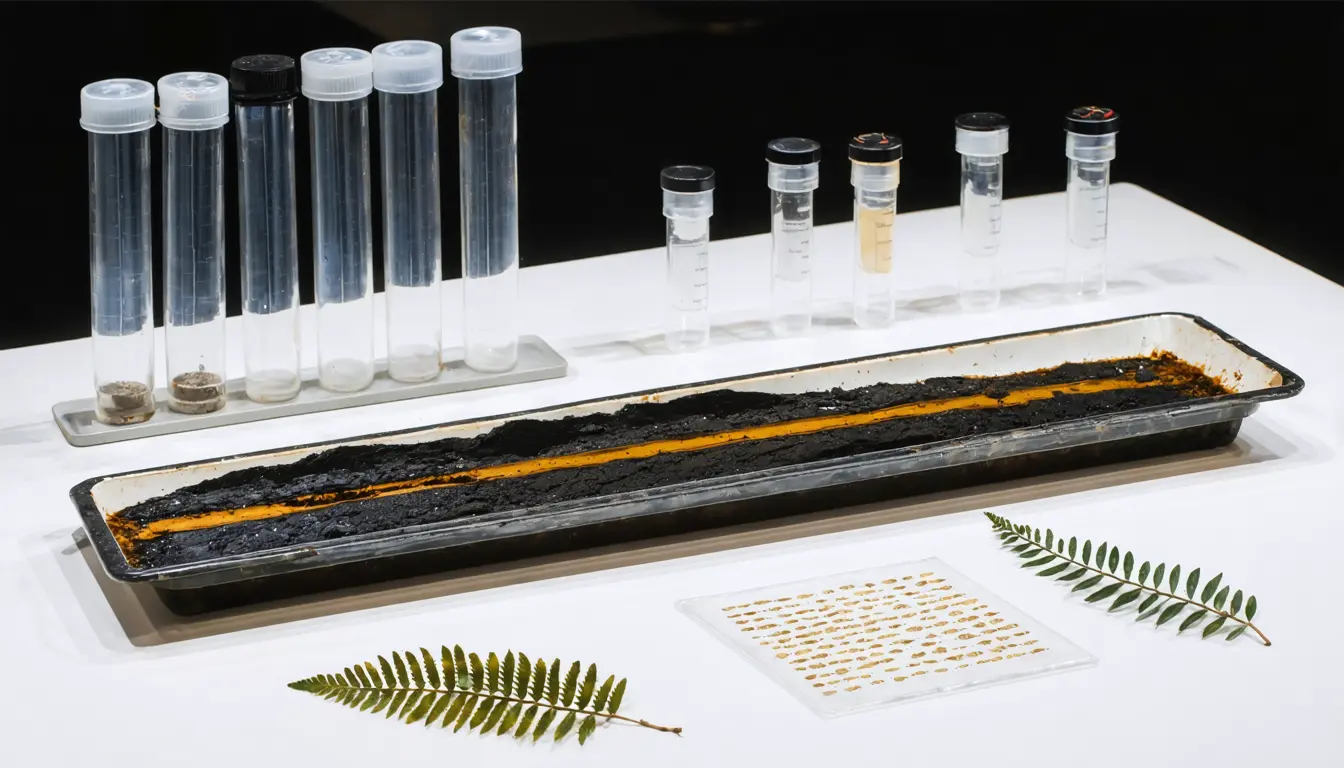 Illustration accompanying Most plant extinctions and new species in the pollen record fall in two extremely warm intervals
