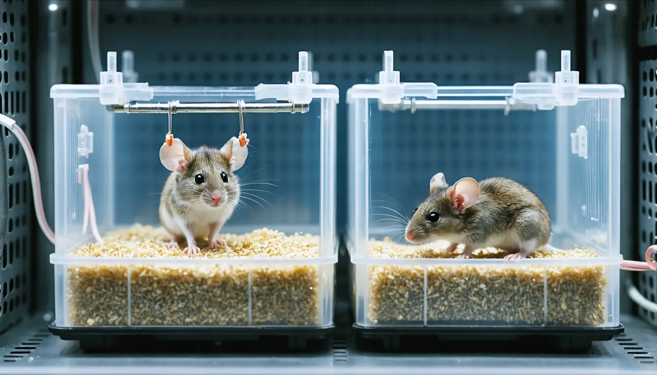 Illustration accompanying Removing or blocking PD-L2 left mice with fewer senescent cells and stronger grip