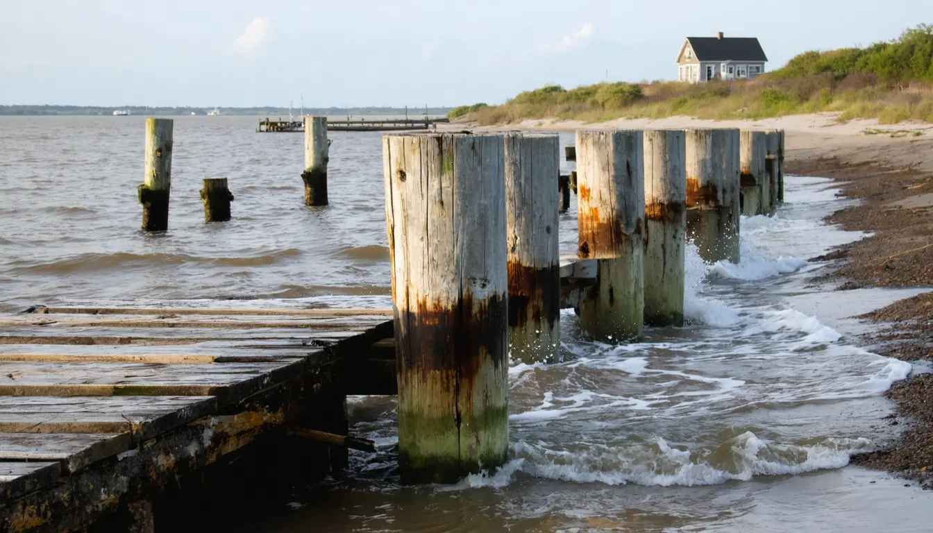 Illustration accompanying Seventeen inches of sea-level rise weakens the Chesapeake's storm surge damping in a Virginia Tech model