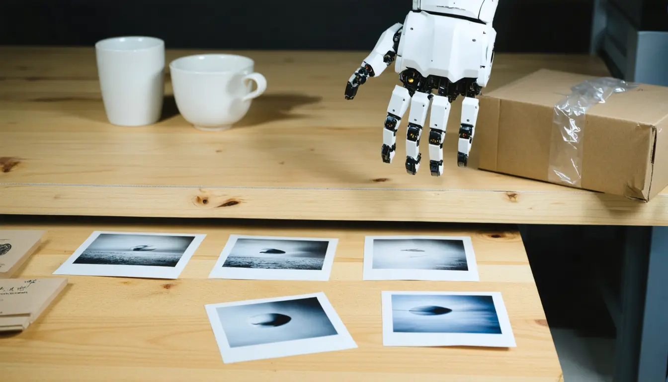 Illustration accompanying Google's Gemini 4 Argon turns one table photo into 4,500 robot training episodes
