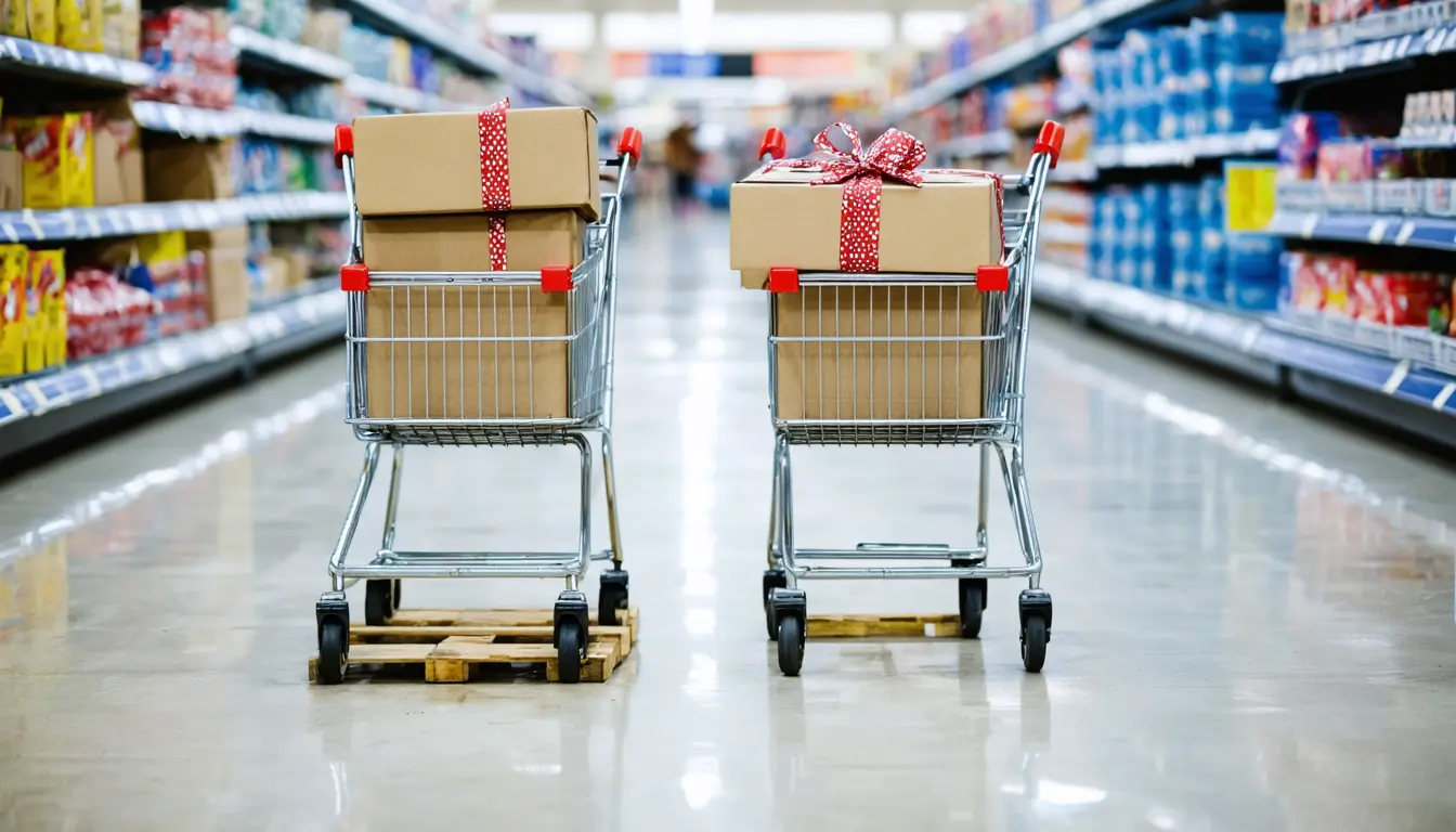 Illustration accompanying Higher prices make up about half of the NRF's 4.2% holiday spending forecast