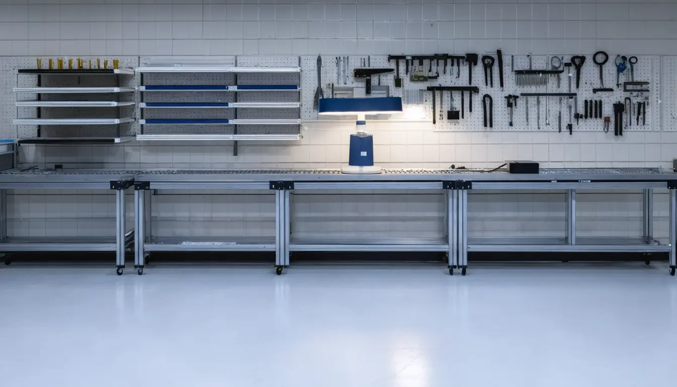 Illustration accompanying 120ft will bill consumer-hardware brands per finished unit for assembly by shared robots