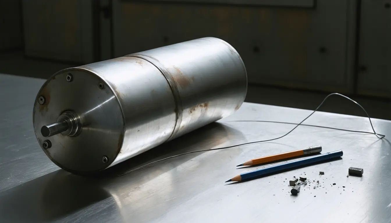Illustration accompanying Pitt's fiber-optic sensor locates pencil-lead breaks on a mock spent-fuel canister at Idaho National Laboratory
