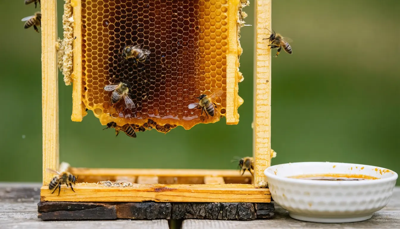Illustration accompanying Honeybees add waggle-dance circuits after the feeder they advertised proves full