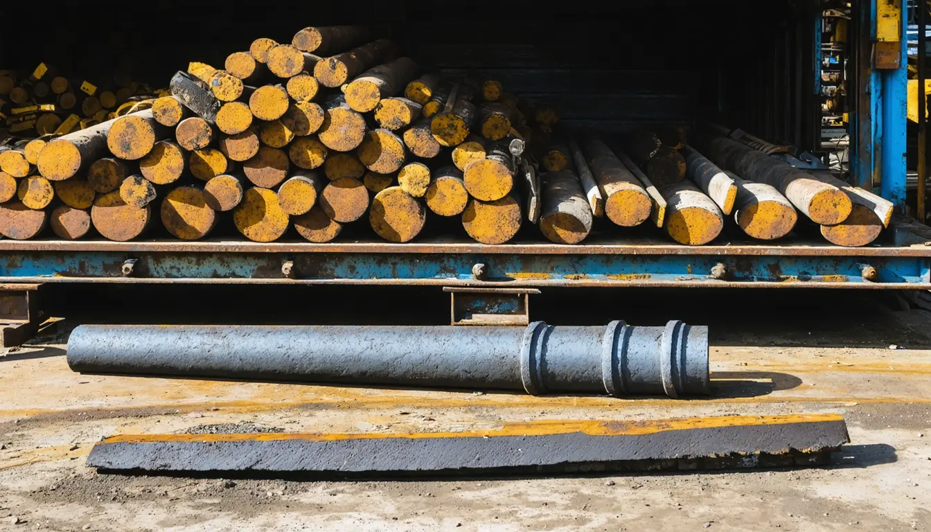Illustration accompanying Machine learning lets recycled ductile iron use its scrap impurities as alloying elements
