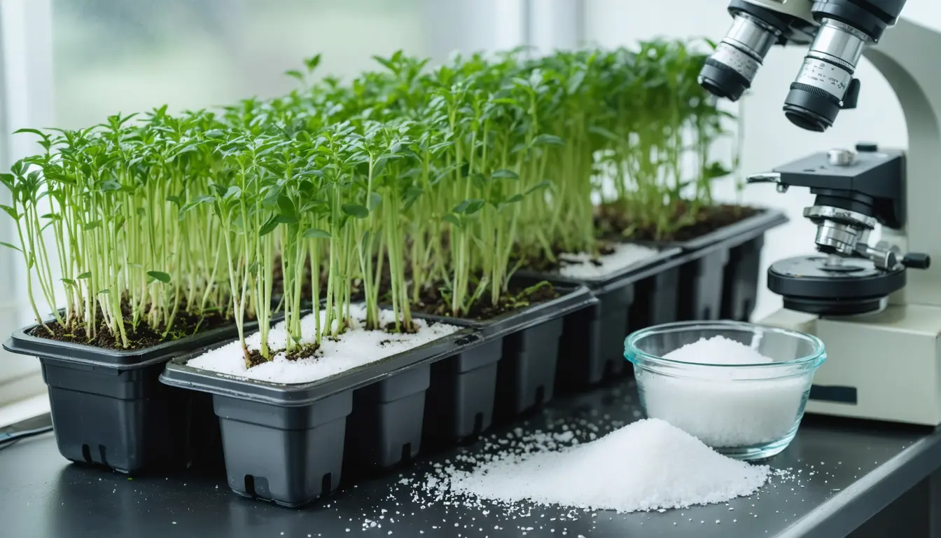 Illustration accompanying Salt makes the plant clock protein TIC clump in the nucleus, freeing defense genes
