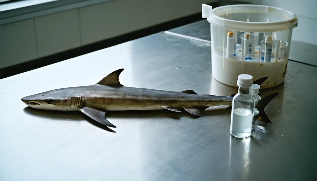 Illustration accompanying Cortisol detected in spiny dogfish blood, a hormone sharks were long assumed not to make
