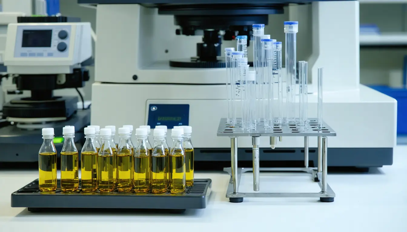 Illustration accompanying FIU researchers cut PFAS testing from over six hours to 30 minutes by automating sample cleanup