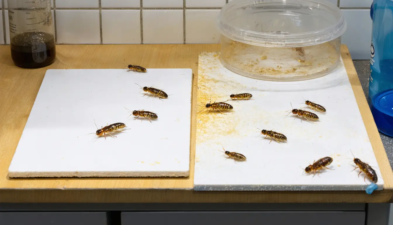 Illustration accompanying Most dried essential-oil cockroach treatments killed under 10% of insects in Kentucky tests, researchers report
